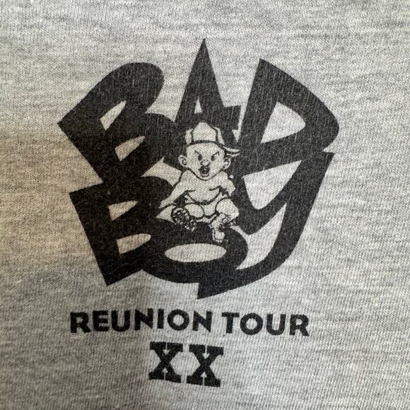 Bad Boy Entertainment Notorious BIG Tour T-Shirt Grey Label Us Notorious M - Picture 5 of 9